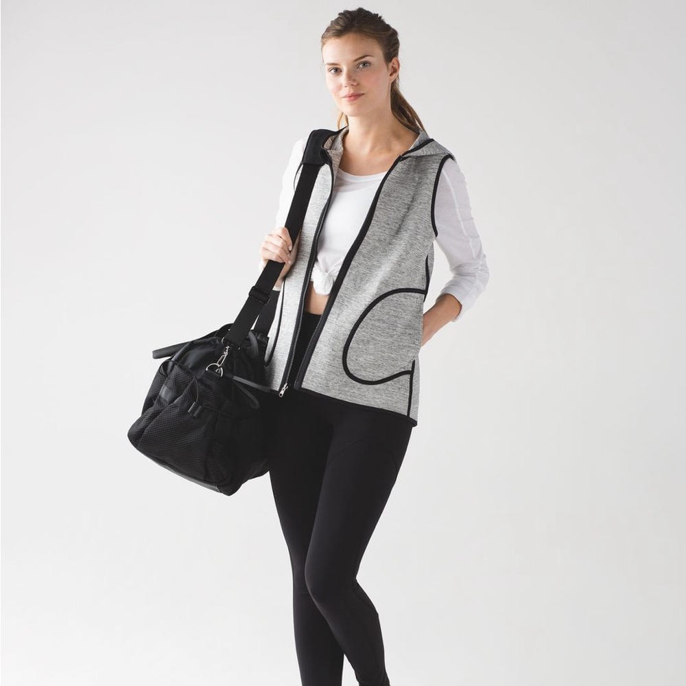 lululemon athletica Gray Sleeveless Hoodie